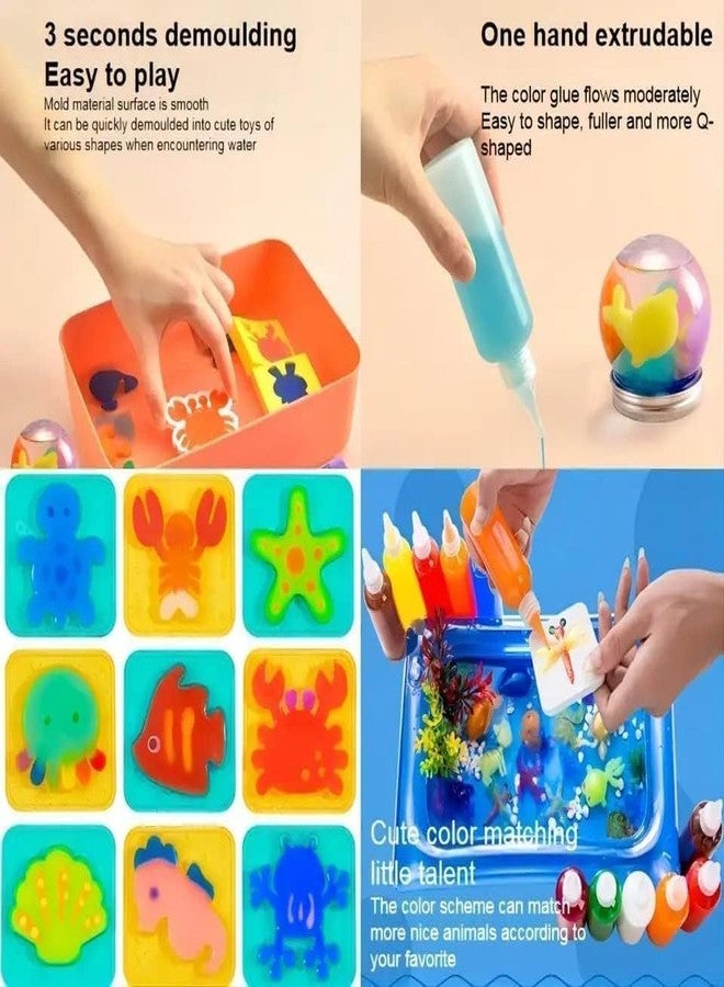 Qwick Click Magic Water ELF Toys, Creative 3D Handmade Magic Gels Toys Homemade DIY Handmade Material Pack 1 - Image 5